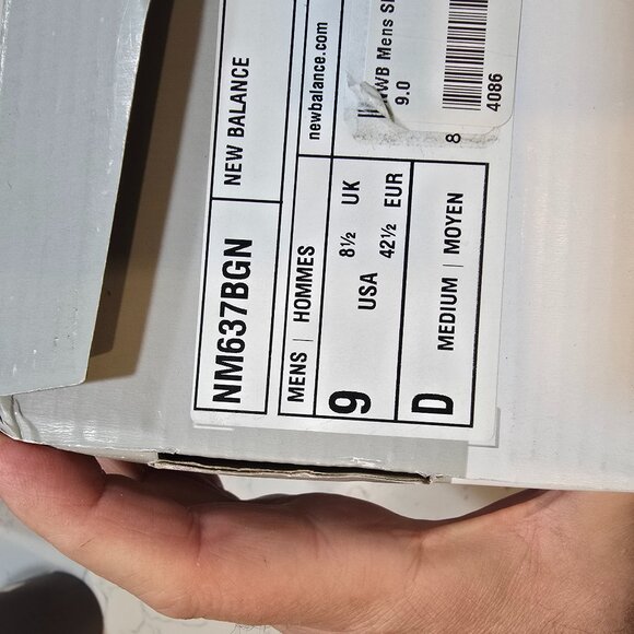 Men's NEW BALANCE 'Numeric Logan 637' SIZE 9 SKATEBOARDING SHOE SNEAKER NEW - Picture 9 of 10